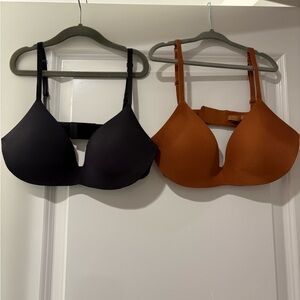 Women's Black and Brown Bras